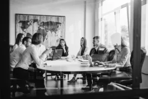 Compliance team meeting